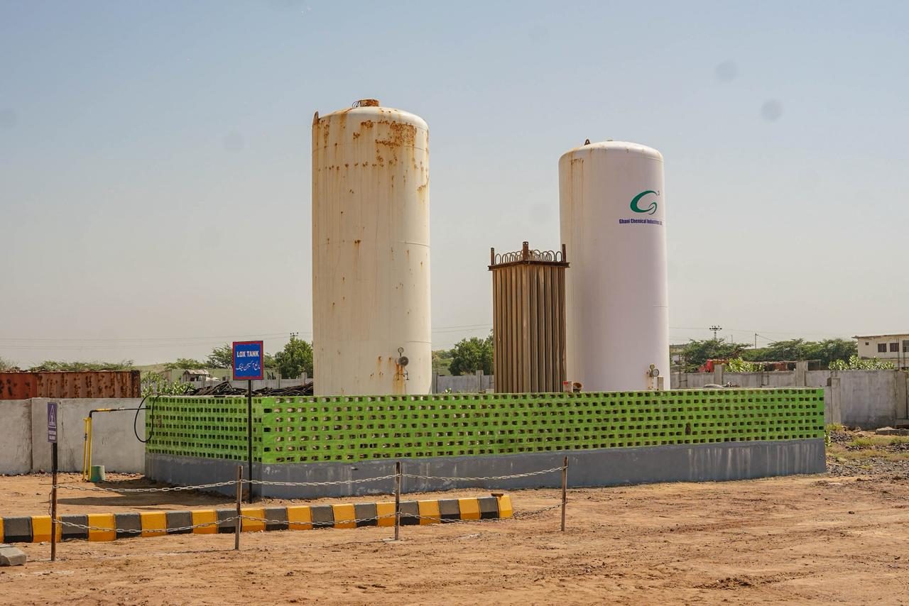 LOX tank at the Ayan Ship Breakers yard, Gadani